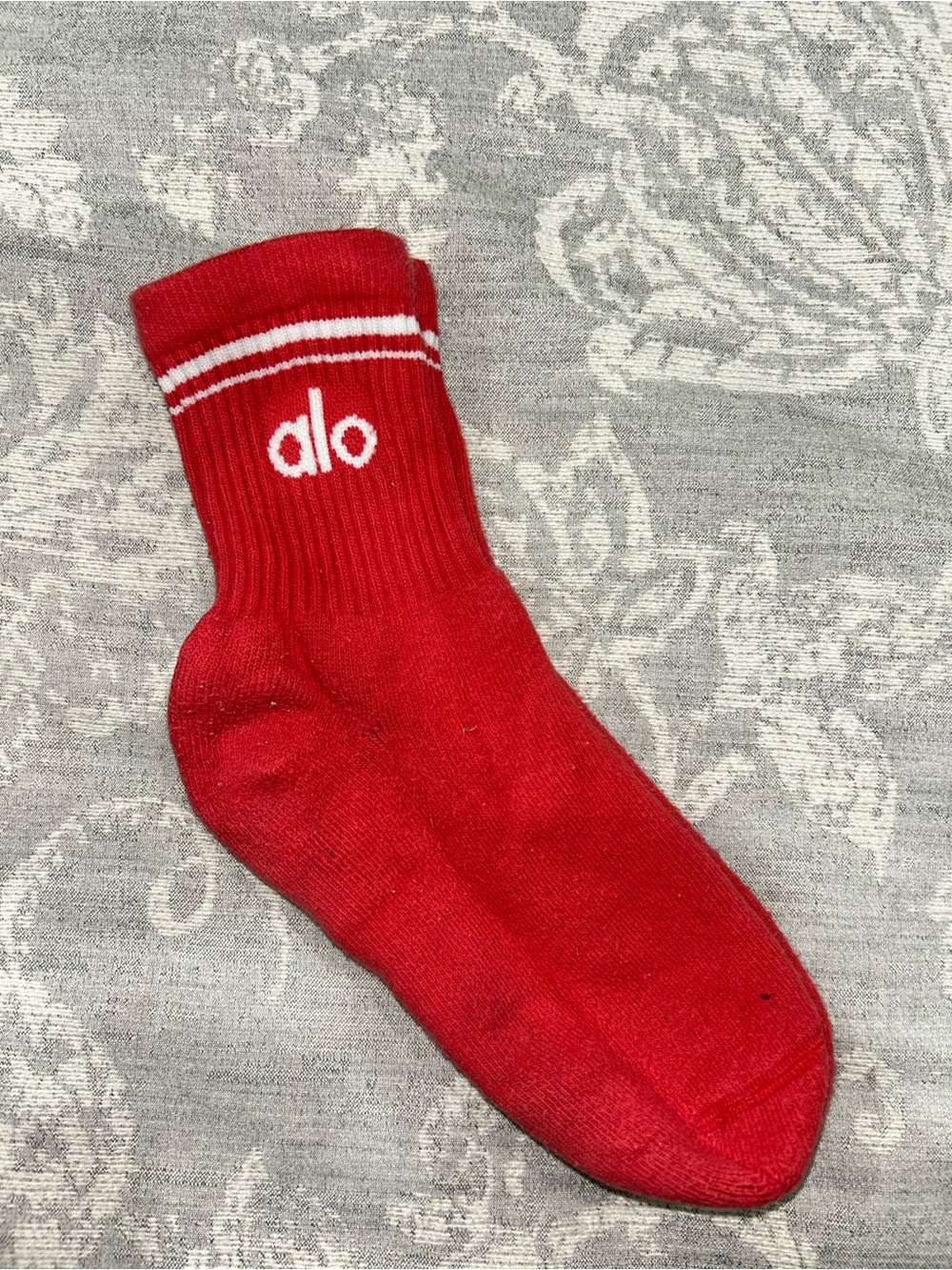 ALO Red Crew Socks